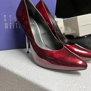 Stewart Weitzman Silver Heels